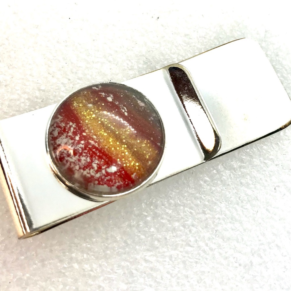 Handmade money clip silver plated